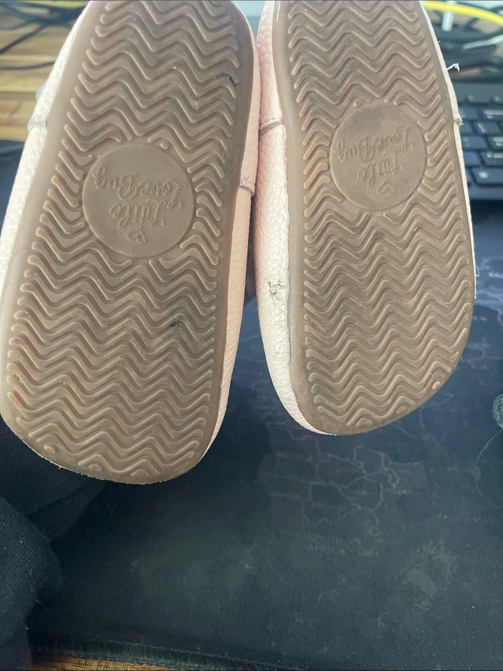 Classic T-Bar Kids Shoes in Pink and Black little Love Bug